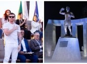 Канело на открытии памятника