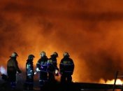 Под Бухарестом вспыхнул крупный пожар