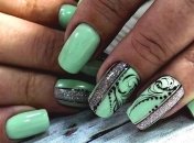 Маникюр 2019: свежие идеи мятного маникюра