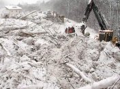 Снежная лавина сошла на школьников, катавшихся на санках