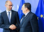 Яценюк: Баррозу вписал свою страницу в историю Украины