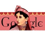 Google посвятил doodle 160-летию со дня рождения Марии Заньковецкой