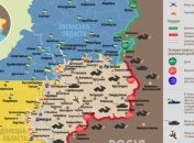 Карта АТО: под Луганским и Широкино враг стрелял из БМП