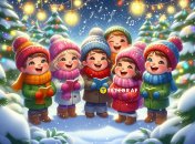 Дети поют колядки