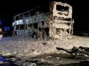 Автобус болельщиков "Баварии" полностью сгорел на трассе