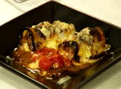 Баклажановые рулетики с бараниной