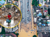 Китай затопило