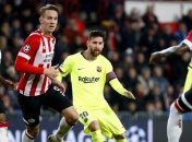 Феноменальный гол Месси и другие моменты матча ПСВ - Барселона (Видео)