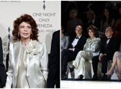 Софи Лорен на показе Джорджио Армани