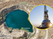 Біля села Антонівка є озеро, яке виникло внаслідок бурових робіт