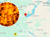 Вспыхнул мощный пожар