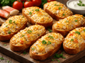 Горячие бутерброды с крабовой начинкой