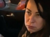 "Полковник милиции" устроила погром на парковке в Киеве (видео)