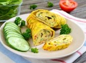 Яичный ролл с сырной начинкой