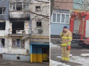 У квартирі після вибуху – чорним-чорно