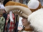 Под КГГА состоялся "Марш одеял" 