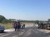 В Запорожской области легковушка въехала в маршрутку, есть жертвы