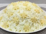 Как украсить салат "Первый снег"