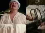 "Так и приходит белочка": сеть поразили крещенские купания Лукашенко (видео)