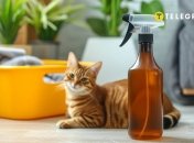 Запах кошачьей мочи нейтрализовать нелегко, но возможно (изображение создано с помощью ИИ)