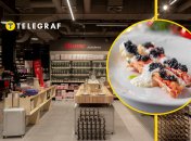 Магазин, черная икра, краб