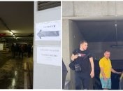 Охранник парковки в Киеве выгнал людей во время тревоги