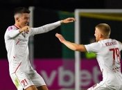 Футболісти "Кривбасу" святкують гол