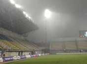 Матч Заря - Динамо приостановлен из-за погодных условий в Запорожье