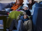 Британская семья зимой