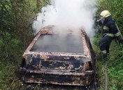 В Днепре сгорел легковой автомобиль