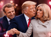 Трамп флиртовал с Брижит Макрон