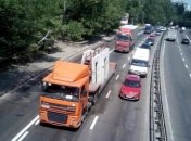 В Киеве из-за осложнения погодных условий ограничат въезд грузовиков 