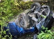 ДТП на Буковине: автомобиль слетел в кювет и опрокинулся 