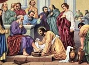 В этот день Сын Божий омывал ноги своим ученикам