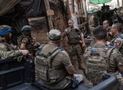 Украинские военные на службе