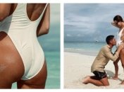 Остапчук показал "беременный" живот, а Горняк - сочные ягодицы: интригующие фото пары с Мальдив
