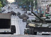 Танки "вагнеровцев" в Ростове