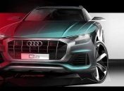 Audi опубликовала тизер нового флагманского кроссовера 