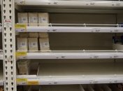 Пустые полки в российских магазинах