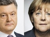 Порошенко обсудил с Меркель ситуацию на Донбассе и санкции против России