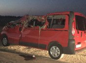 Как в фильмах ужасов: упавшее из грузовика бревно размозжило микроавтобус в РФ (фото)