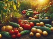 Овощи на огороде