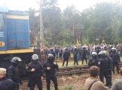Блокада вагонов с углем: задержано 28 участников акции