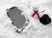 Телефон на морозі