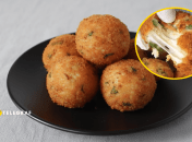 Золотистые рисовые шарики с сыром