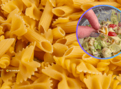 Салат з макаронами та овочами