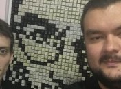 Студенты Мариуполя собрали из клавиш клавиатуры портрет Стива Джобса 