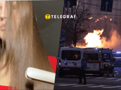 Последствия взрывов в Киеве