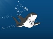 Турист затащил акулу на глубину