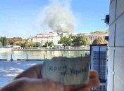 Штаб Черноморского флота россии горит